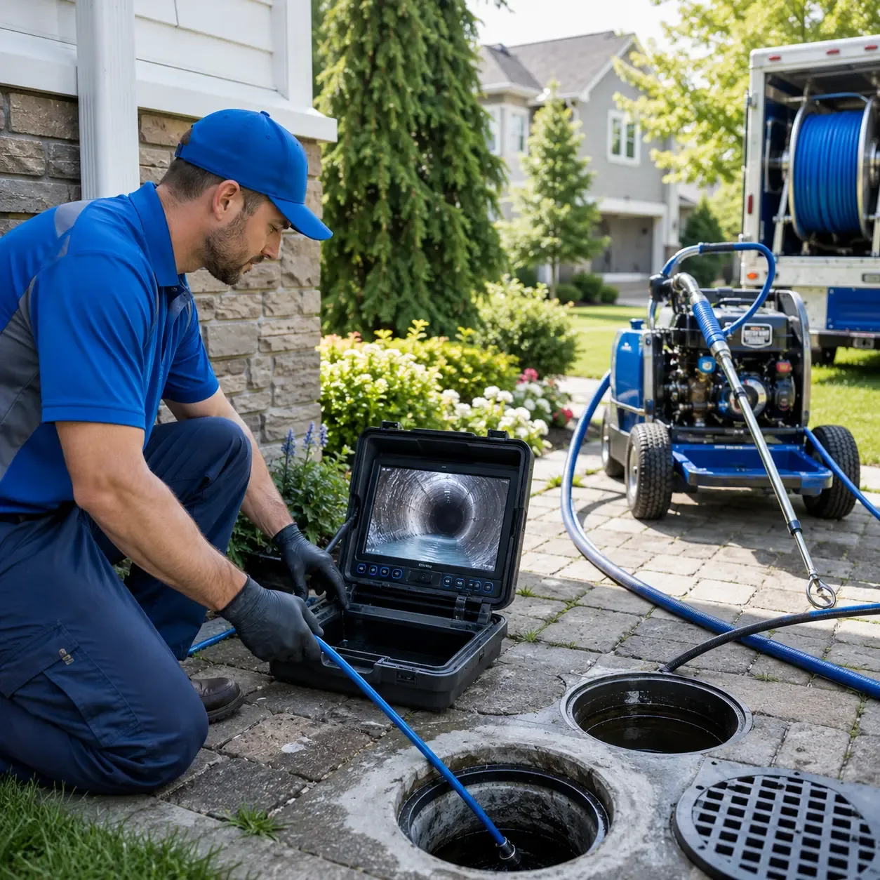 Outdoor drain cleaning professionals serving Castleton, IL