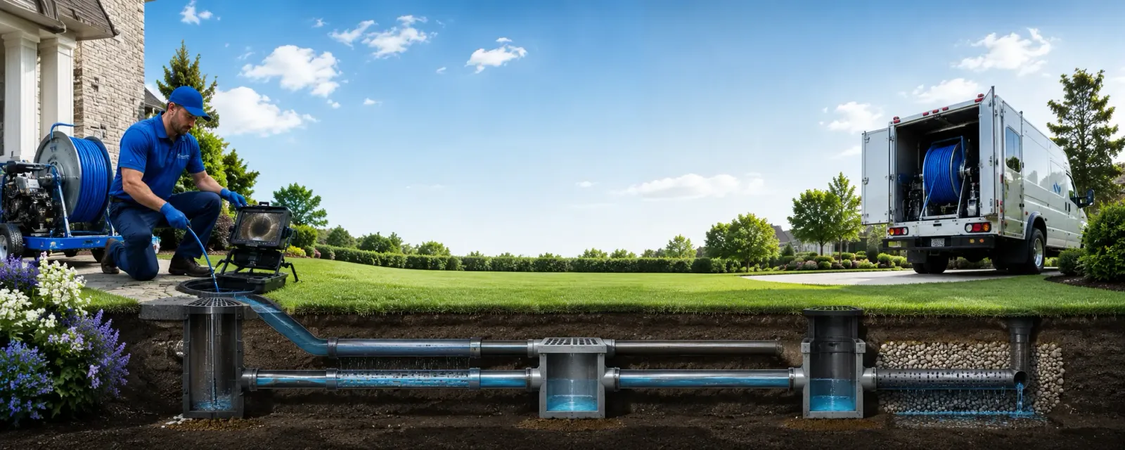 Outdoor drain cleaning information for Castleton, IL